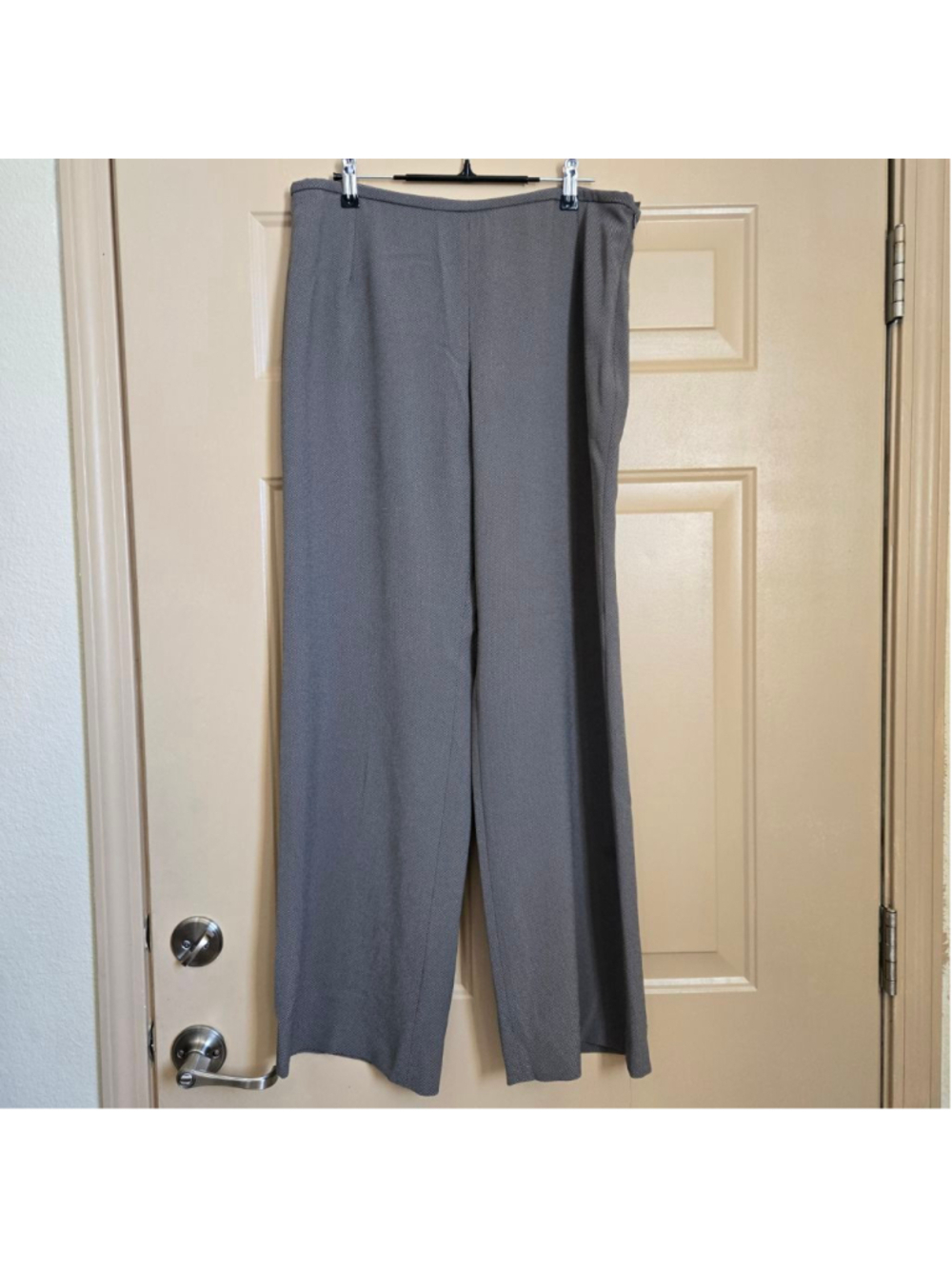 Nwt Armani Collezioni Antinea Srl Gray Black Trousers Size 10